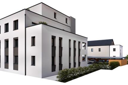 NEUBAU-ERSTBEZUG! Moderne Penthouse-Wohnung mit Einbauküche, großer Dachterrasse und Carport 3 zimmer