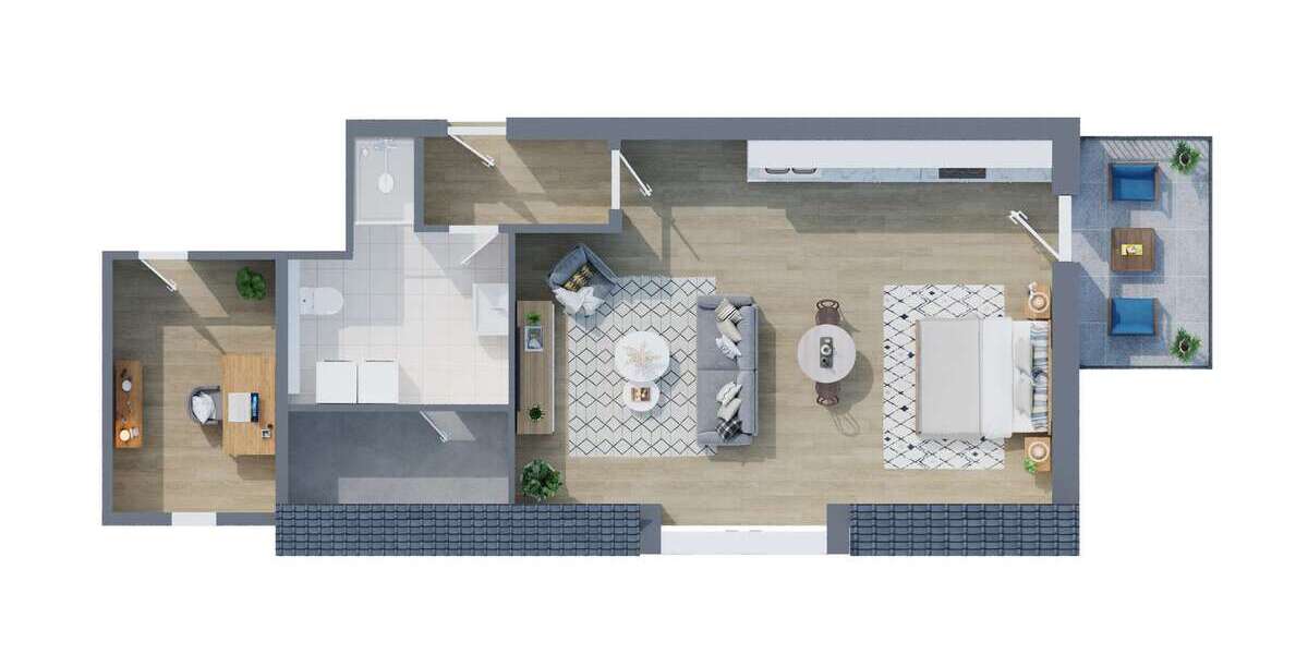 Etagenwohnung Scharbeutz - 2 Zimmer, 83 m&sup2;, 1.540&euro; | Angebot:26151823