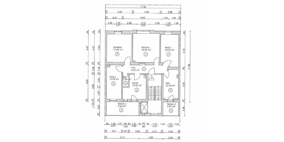 Etagenwohnung Freinsheim - 4 Zimmer, 105 m&sup2;, 1.180&euro; | Angebot:25724560