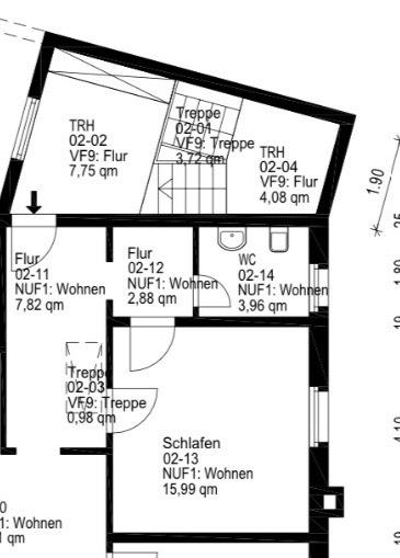 Etagenwohnung Brilon - 4 Zimmer, 92 m&sup2;, 736&euro; | Angebot:25225234
