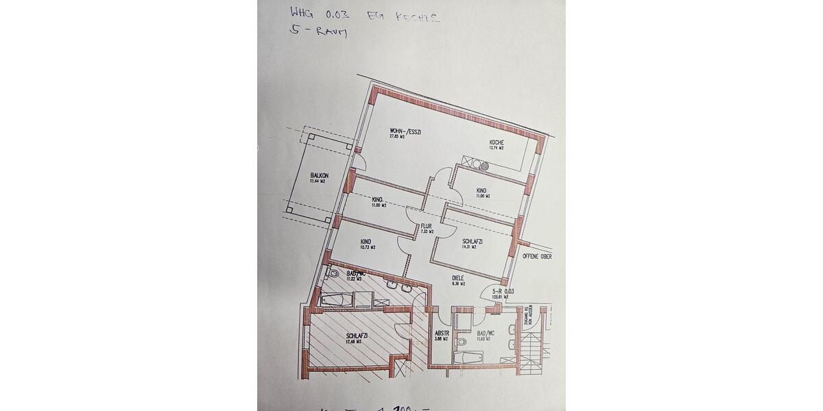 Erdgeschoßwohnung Bad Salzungen - 5 Zimmer, 126 m&sup2;, 1.150&euro; | Angebot:26512471