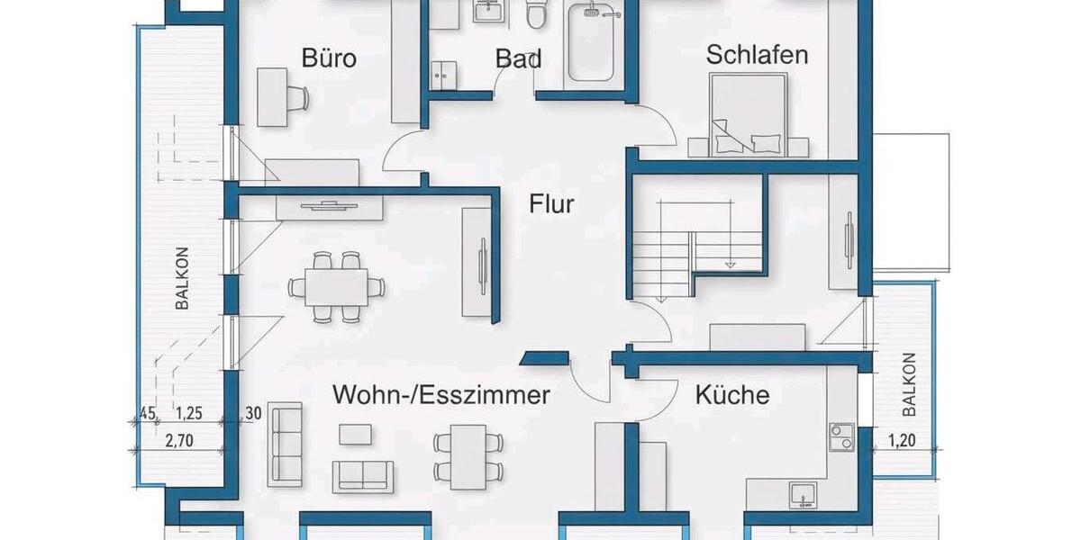 Dachgeschoßwohnung Leidersbach - 3 Zimmer, 100 m&sup2;, 890&euro; | Angebot:26480026