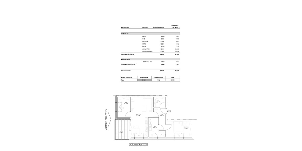 Etagenwohnung Schwalmstadt - 3 Zimmer, 81 m&sup2;, 1.025&euro; | Angebot:24488853