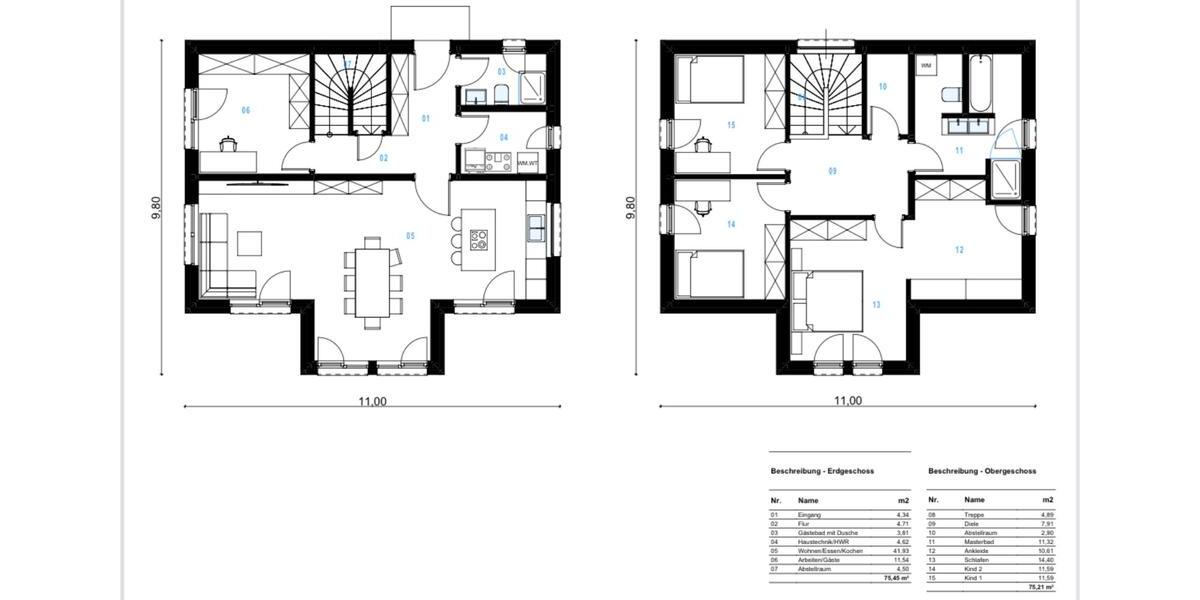 Einfamilienhaus Haselbachtal - 5 Zimmer, 135 m&sup2;, 2.100&euro; | Angebot:23698201