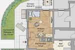 Terrassenwohnung Dresden Prohlis - 1 Zimmer, 43 m&sup2;, 710&euro; | Angebot:26647921