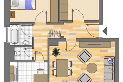 Zugeschlagen! 3 Zimmer Ergeschoss Wohnung in Siegen-Dillnhütten