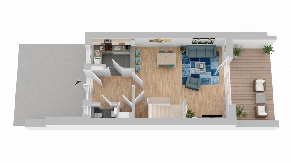 Reihenhaus Havixbeck - 3 Zimmer, 126 m&sup2;, 1.725&euro; | Angebot:23902844