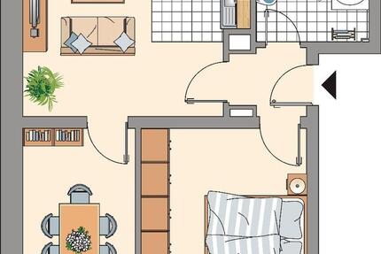 Wohnung Gelsenkirchen Resse - 3 Zimmer, 47 m&sup2;, 379&euro; | Angebot:26110298