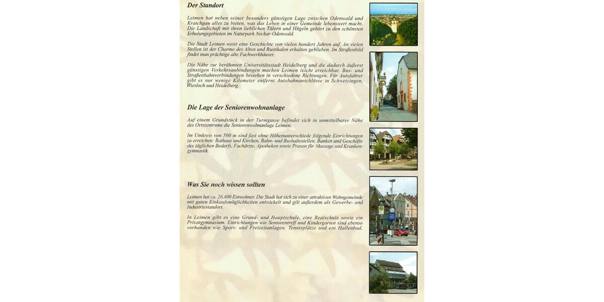 Erdgeschoßwohnung Leimen - 2 Zimmer, 62 m&sup2;, 980&euro; | Angebot:24654896