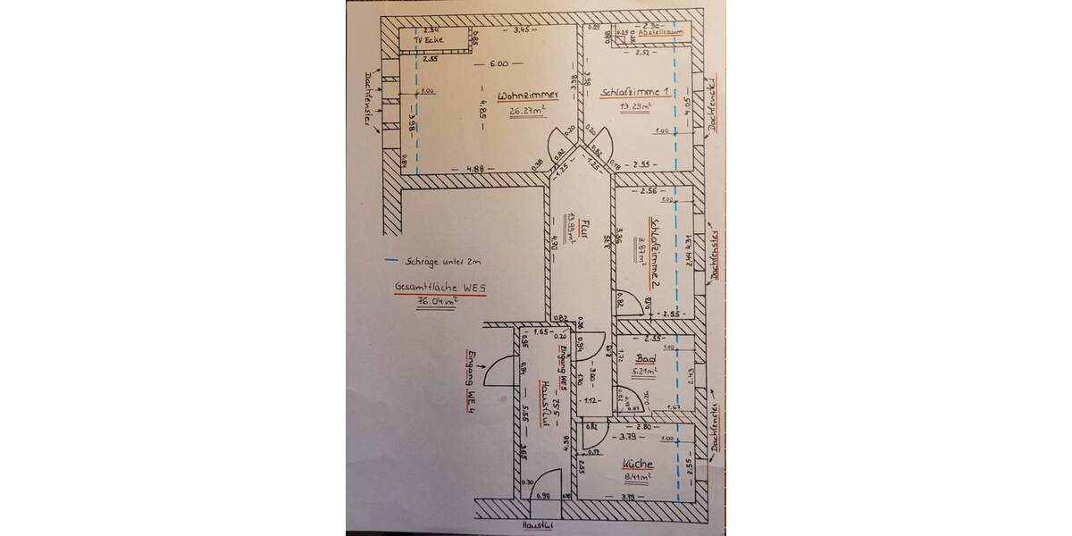 Etagenwohnung Wolmirstedt - 3 Zimmer, 77 m&sup2;, 500&euro; | Angebot:25732628