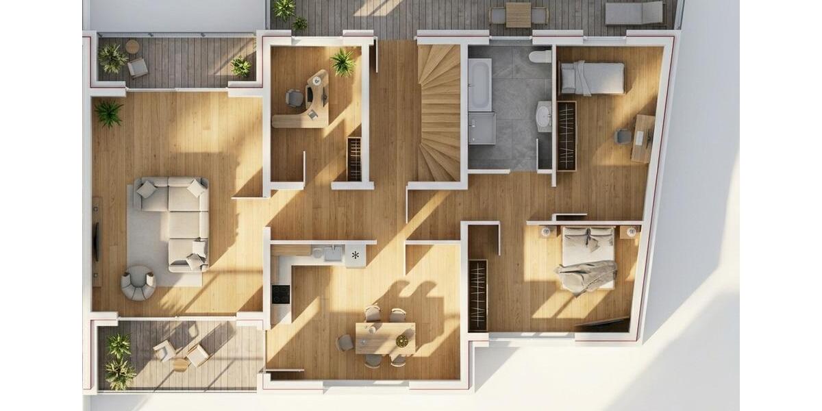Etagenwohnung Breitenworbis - 4 Zimmer, 124 m&sup2;, 1.100&euro; | Angebot:26290178