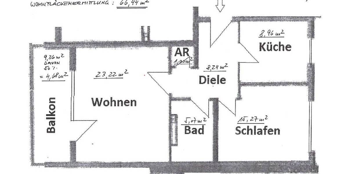 Etagenwohnung Buckenhof - 2 Zimmer, 66 m&sup2;, 840&euro; | Angebot:26127824