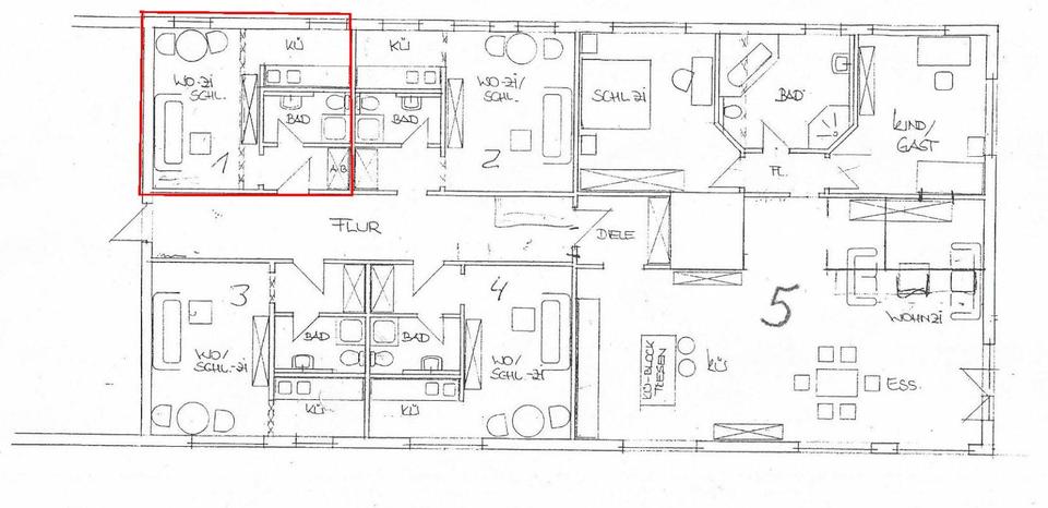 Etagenwohnung Steinbach-Hallenberg Hallenberg - 2 Zimmer, 43 m&sup2;, 300&euro; | Angebot:24753696