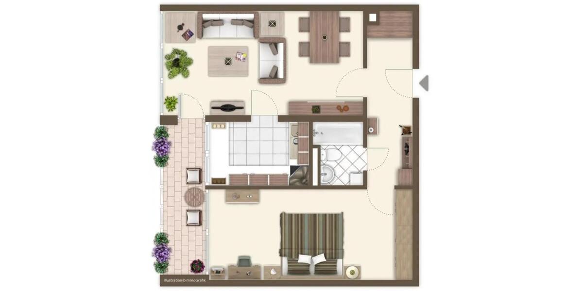 Etagenwohnung Maintal - 2 Zimmer, 66 m&sup2;, 880&euro; | Angebot:25054650