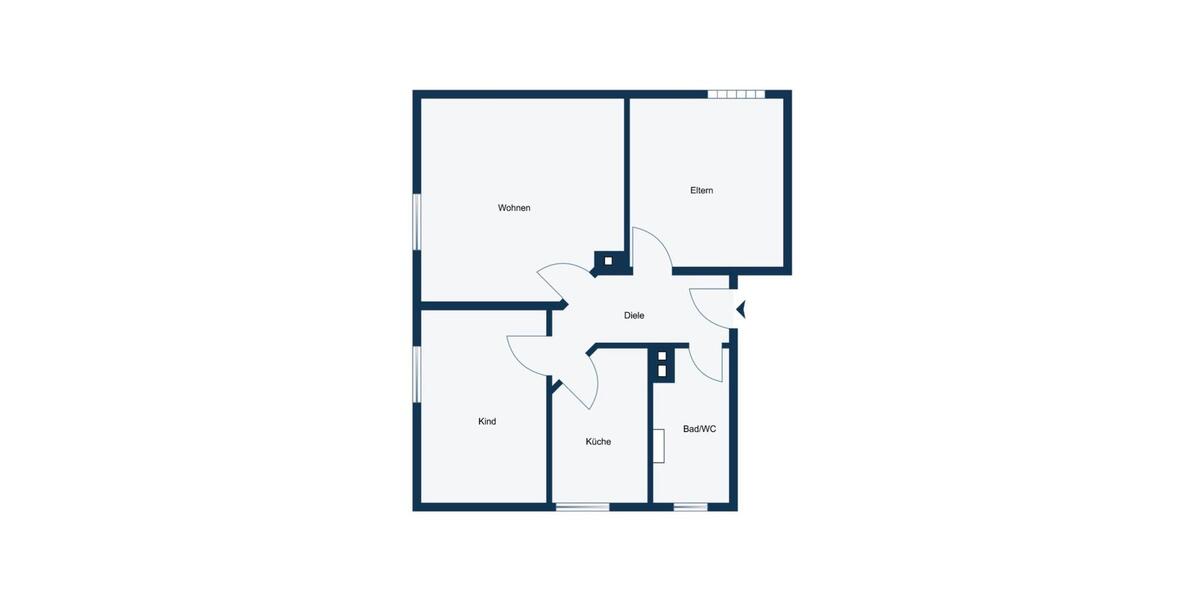 Erdgeschoßwohnung Gelsenkirchen Gelsenkirchen-Nord - 3 Zimmer, 57 m&sup2;, 470&euro; | Angebot:26611647