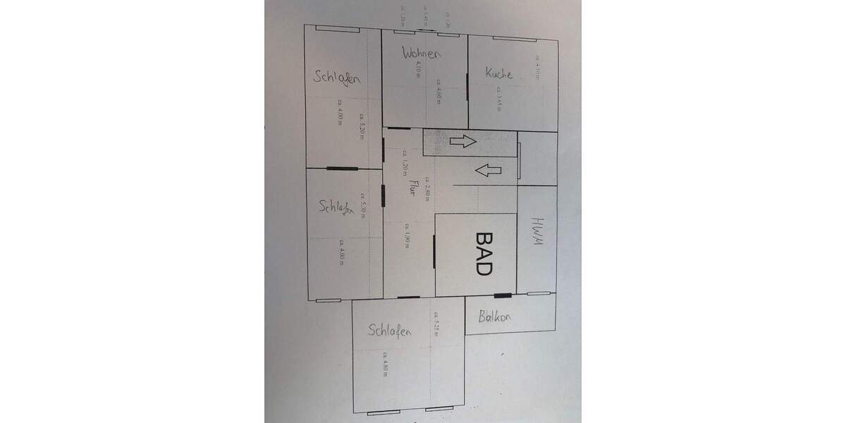 Etagenwohnung Ankum - 4 Zimmer, 155 m&sup2;, 500&euro; | Angebot:23957471