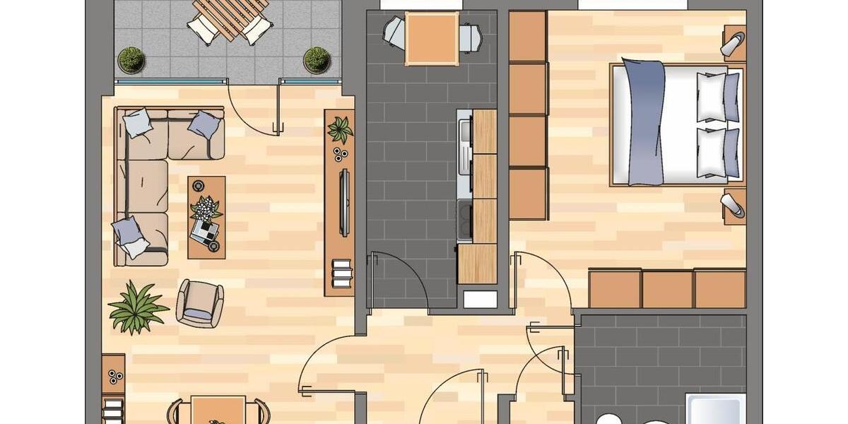 Etagenwohnung Witten - 2 Zimmer, 63 m&sup2;, 339&euro; | Angebot:26495970