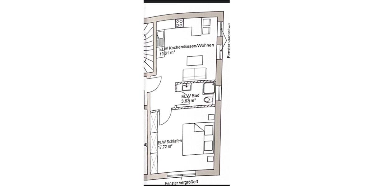 Etagenwohnung Rohrenfels - 2 Zimmer, 40 m&sup2;, 550&euro; | Angebot:26621752