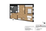 Etagenwohnung Schwerin - 2 Zimmer, 53 m&sup2;, 547&euro; | Angebot:25055416