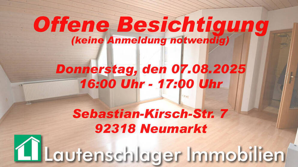 StarterWohnung mit Tiefgaragenstellplatz in Neumarkt, nahe Regensburger Straße