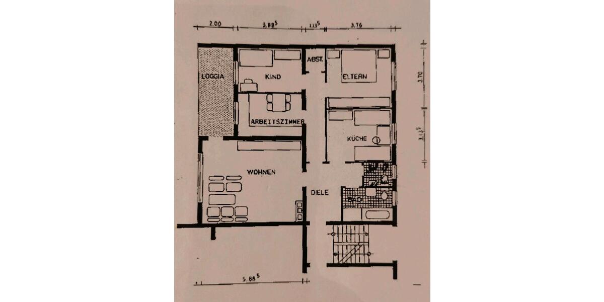 Etagenwohnung Herdecke - 4.5 Zimmer, 108 m&sup2;, 1.150&euro; | Angebot:26681789