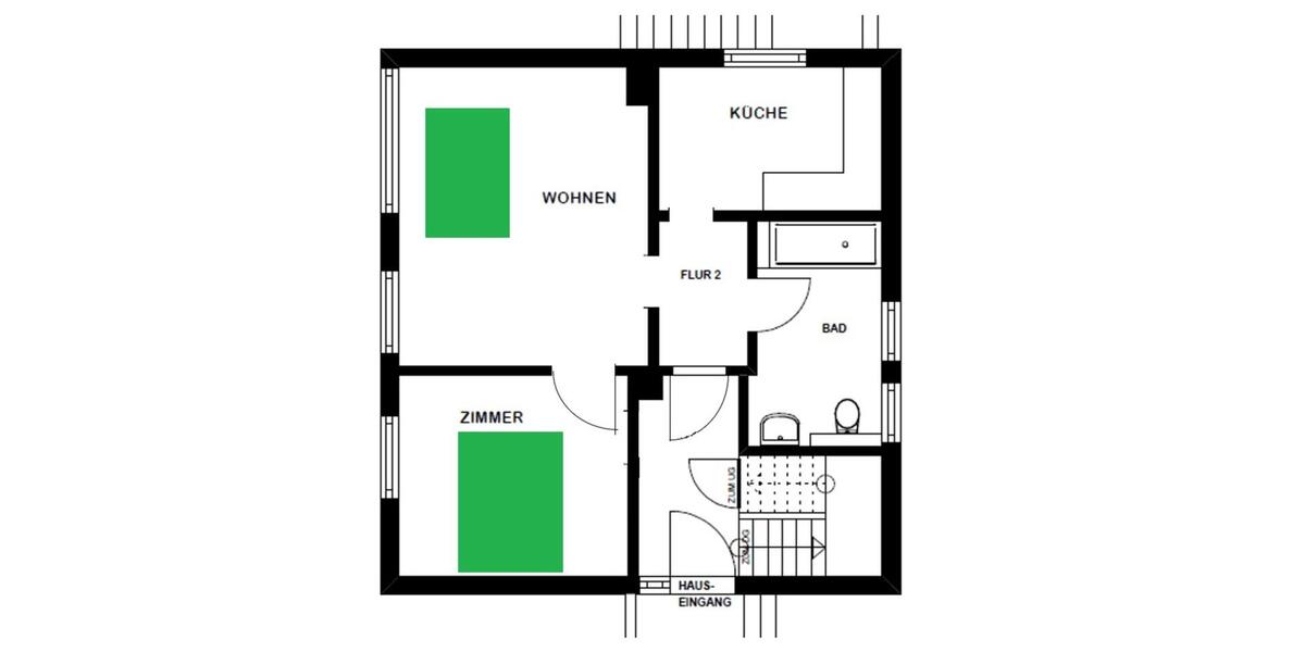 Wohnen auf Zeit Schwanewede - 2 Zimmer, 45 m&sup2;, 48&euro; | Angebot:25356127