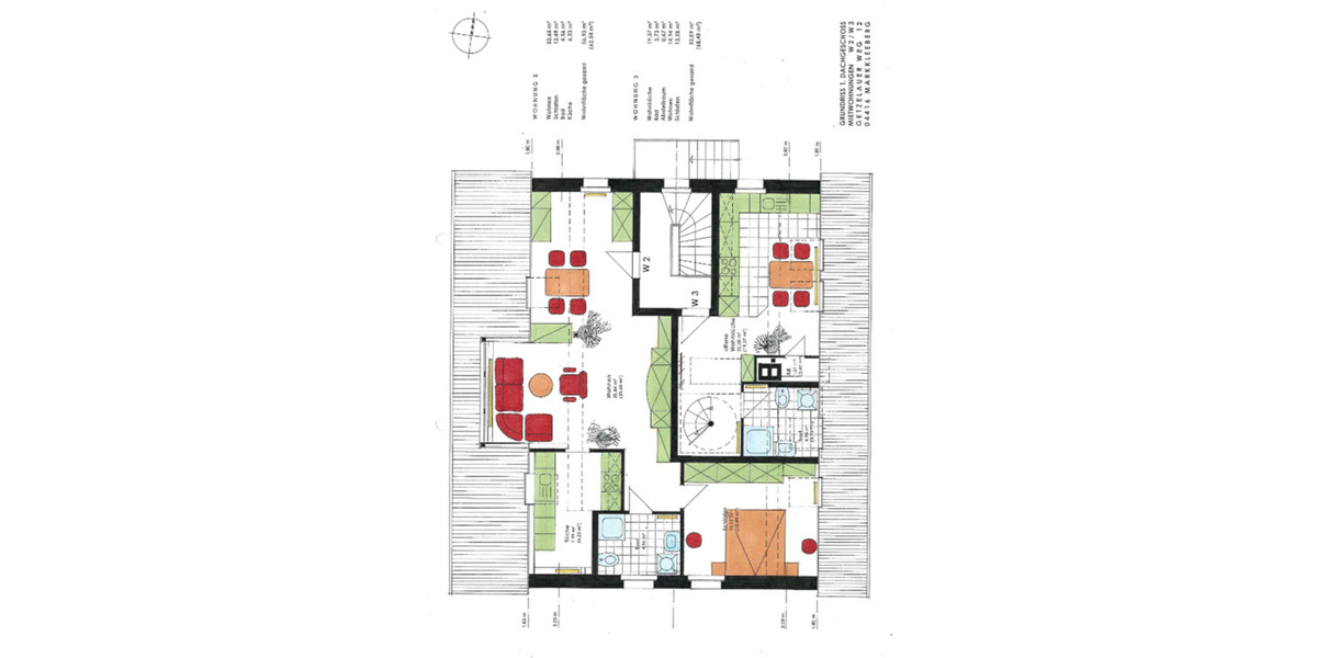 Dachgeschoßwohnung Markkleeberg - 2 Zimmer, 57 m&sup2;, 790&euro; | Angebot:24378043