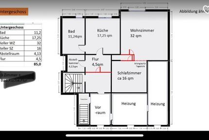 Souterrain 2 Zimmer + Küche, Bad (600+300) 2 zimmer