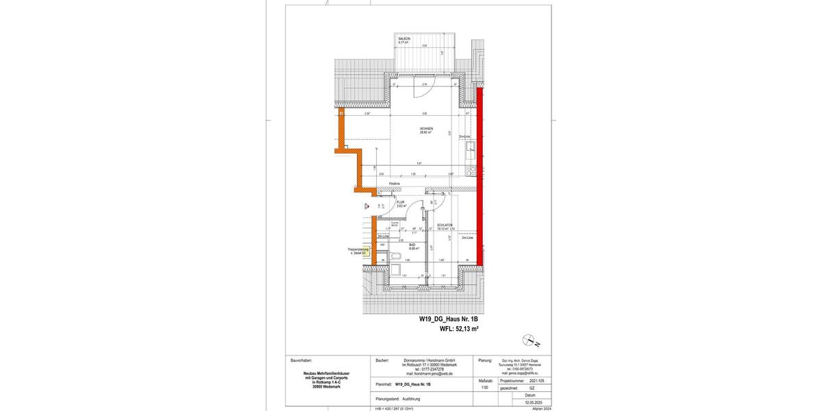 Dachgeschoßwohnung Wedemark - 2 Zimmer, 52 m&sup2;, 860&euro; | Angebot:26647152