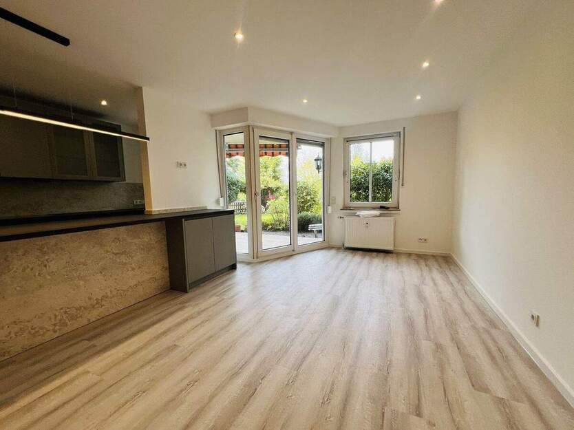 Erstbezug nach Sanierung: 2-Zimmer-Wohnung mit Garten und Einbauküche 2 zimmer