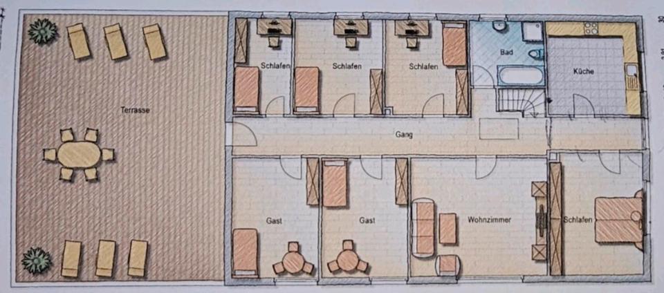 Etagenwohnung Uchte - 7 Zimmer, 170 m&sup2;, 980&euro; | Angebot:25560772