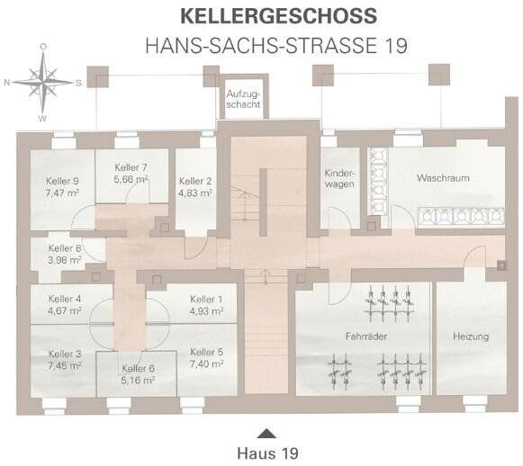Etagenwohnung Chemnitz Lutherviertel - 3 Zimmer, 69 m&sup2;, 575&euro; | Angebot:25899141