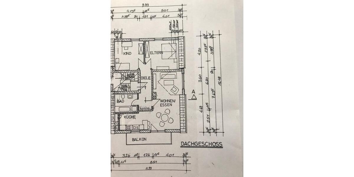 Dachgeschoßwohnung Burgheim - 3 Zimmer, 86 m&sup2;, 680&euro; | Angebot:25920541