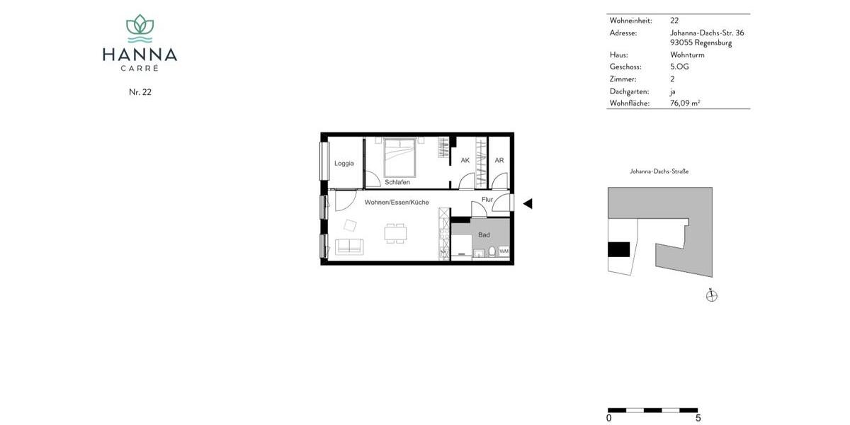 Etagenwohnung Regensburg Brandlberg - 2.5 Zimmer, 76 m&sup2;, 1.538&euro; | Angebot:26287020
