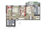 Etagenwohnung Chemnitz Klaffenbach - 4 Zimmer, 90 m&sup2;, 600&euro; | Angebot:26701498