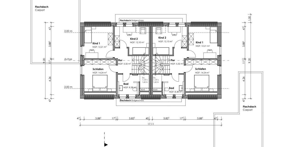 Doppelhaushälfte Borken - 7 Zimmer, 135 m&sup2;, 1.800&euro; | Angebot:24916269