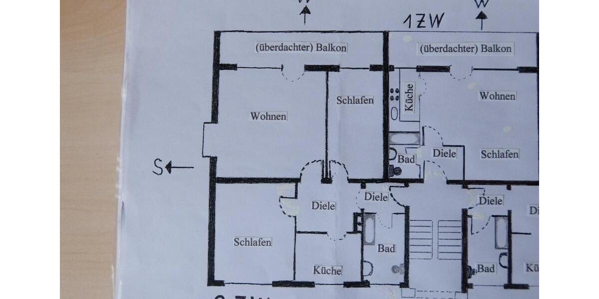 Etagenwohnung Bad Pyrmont - 3 Zimmer, 77 m&sup2;, 510&euro; | Angebot:26677751