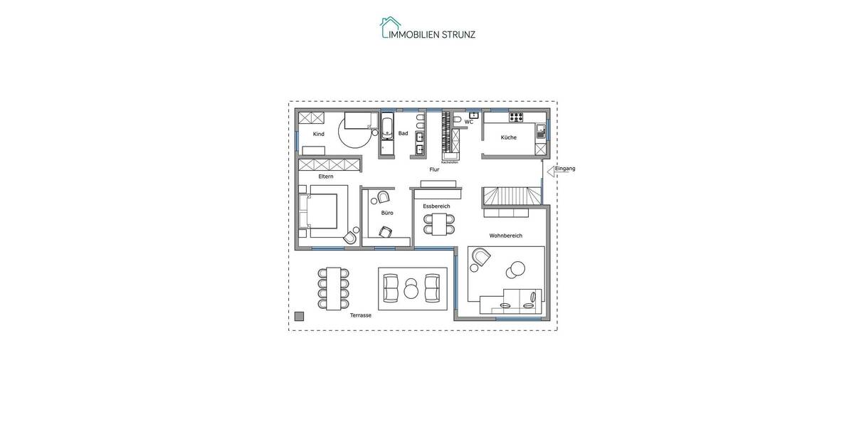 Einfamilienhaus Veitsbronn - 4 Zimmer, 124 m&sup2;, 1.450&euro; | Angebot:26673006