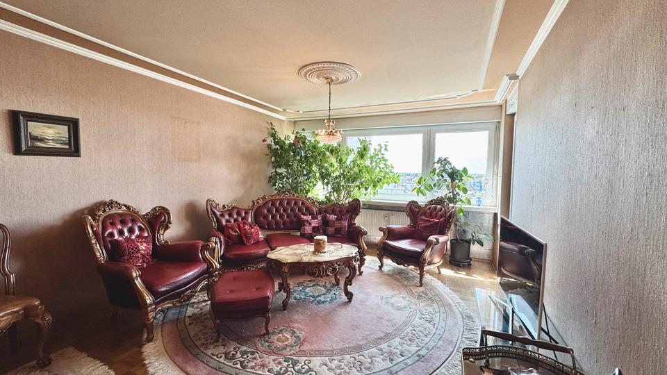 Möblierte 4-Zimmer-Wohnung mit Main- und Skylineblick im beliebten Offenbach Main Park 4 zimmer