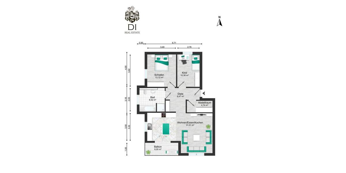 Etagenwohnung Boxberg Bobstadt Bobstadt - 3 Zimmer, 81 m&sup2;, 970&euro; | Angebot:25672641