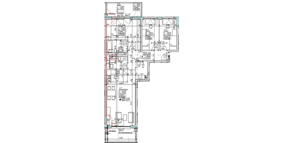 Etagenwohnung Böblingen Dagersheim - 4 Zimmer, 100 m&sup2;, 1.420&euro; | Angebot:25650504