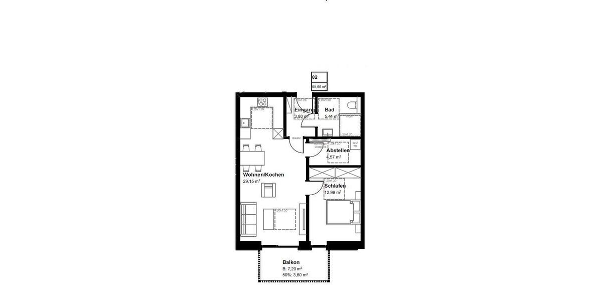 Etagenwohnung Bad Bentheim - 2 Zimmer, 60 m&sup2;, 765&euro; | Angebot:26561467