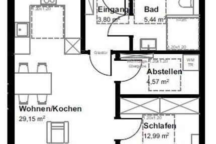 Wohnung Bad Bentheim - 2 Zimmer, 60 m&sup2;, 765&euro; | Angebot:26561467