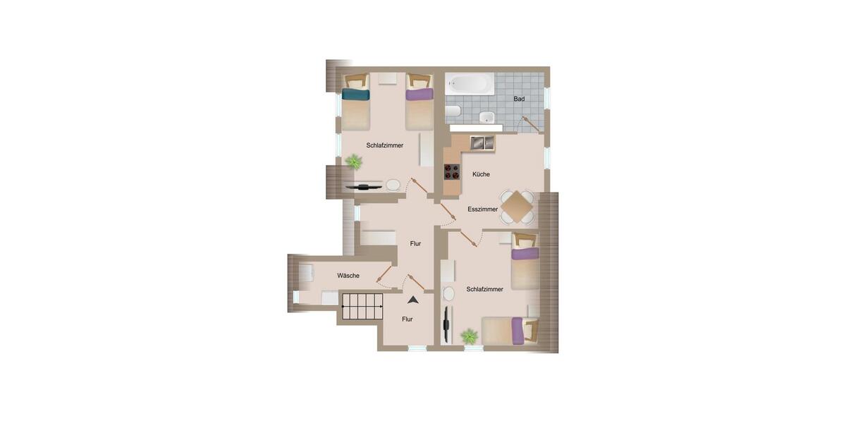 Wohnen auf Zeit Bitterfeld-Wolfen Bitterfeld - 2 Zimmer, 53 m&sup2;, 80&euro; | Angebot:19906592