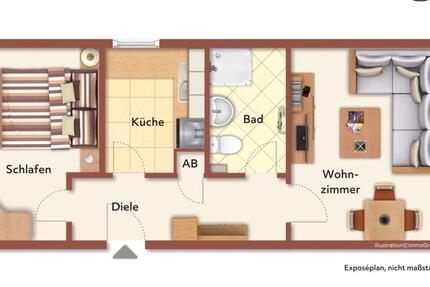 Wohnung Nürnberg Sankt Leonhard - 2 Zimmer, 47 m&sup2;, 720&euro; | Angebot:24819910