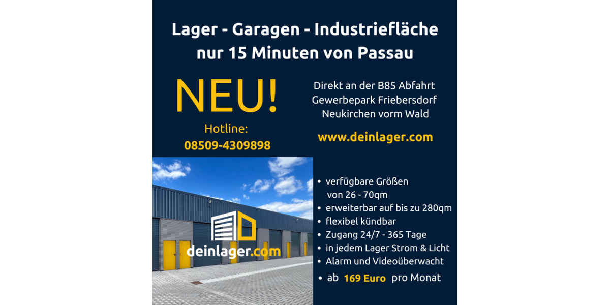 Gewerbeobjekt Ruderting - 169&euro; | Angebot:21099001