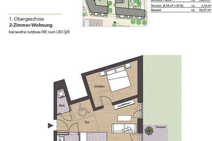Wohnung Reutlingen Reutlingen-Betzingen - 2 Zimmer, 56 m&sup2;, 529&euro; | Angebot:27287295