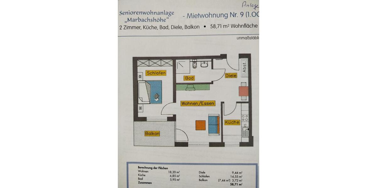 Barrierefreie Wohnung in Bad Wilhelmshöhe 2 zimmer
