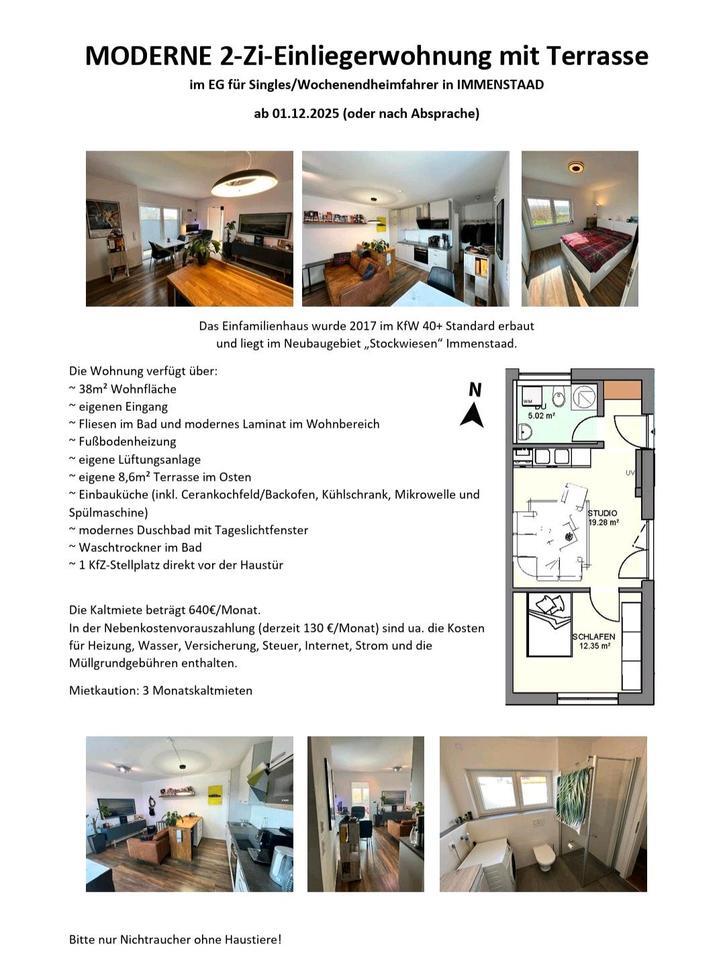 2 Zimmer Wohnung mit Terrasse in Immenstaad