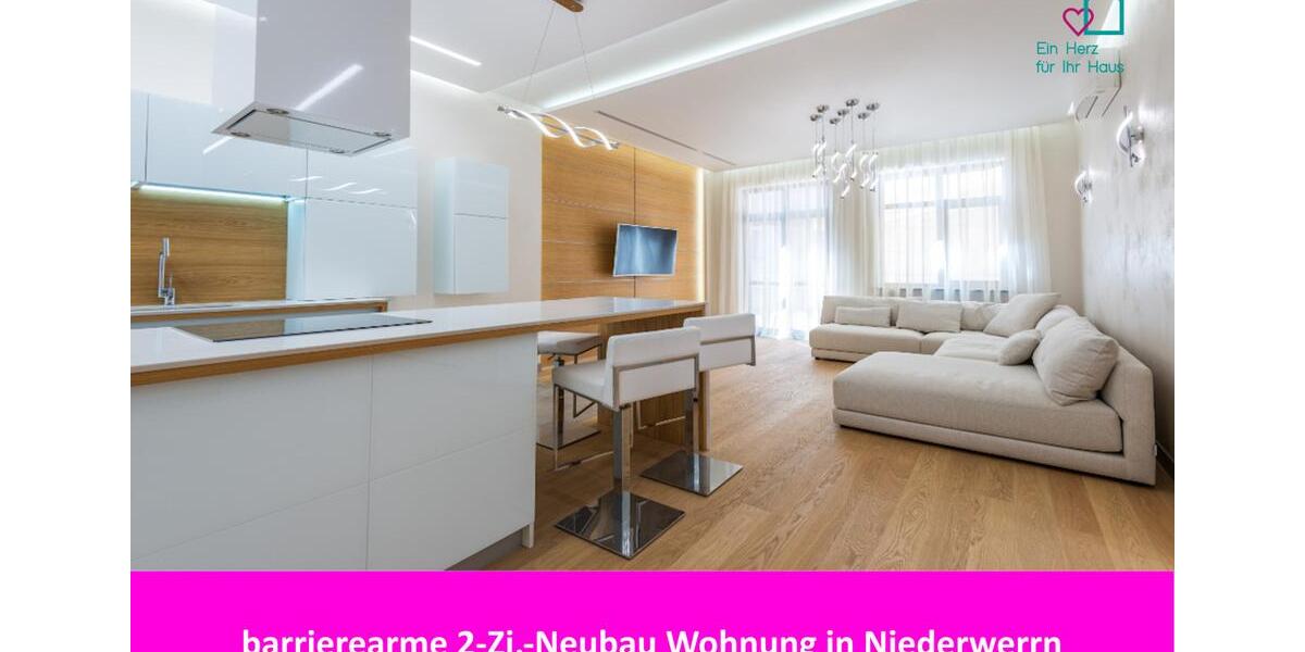 2 Zi.-Neubauwohnung - Barrierearm und Energieeffizient mit Wärmepumpe, Photovoltaik in Niederwerrrn 2 zimmer